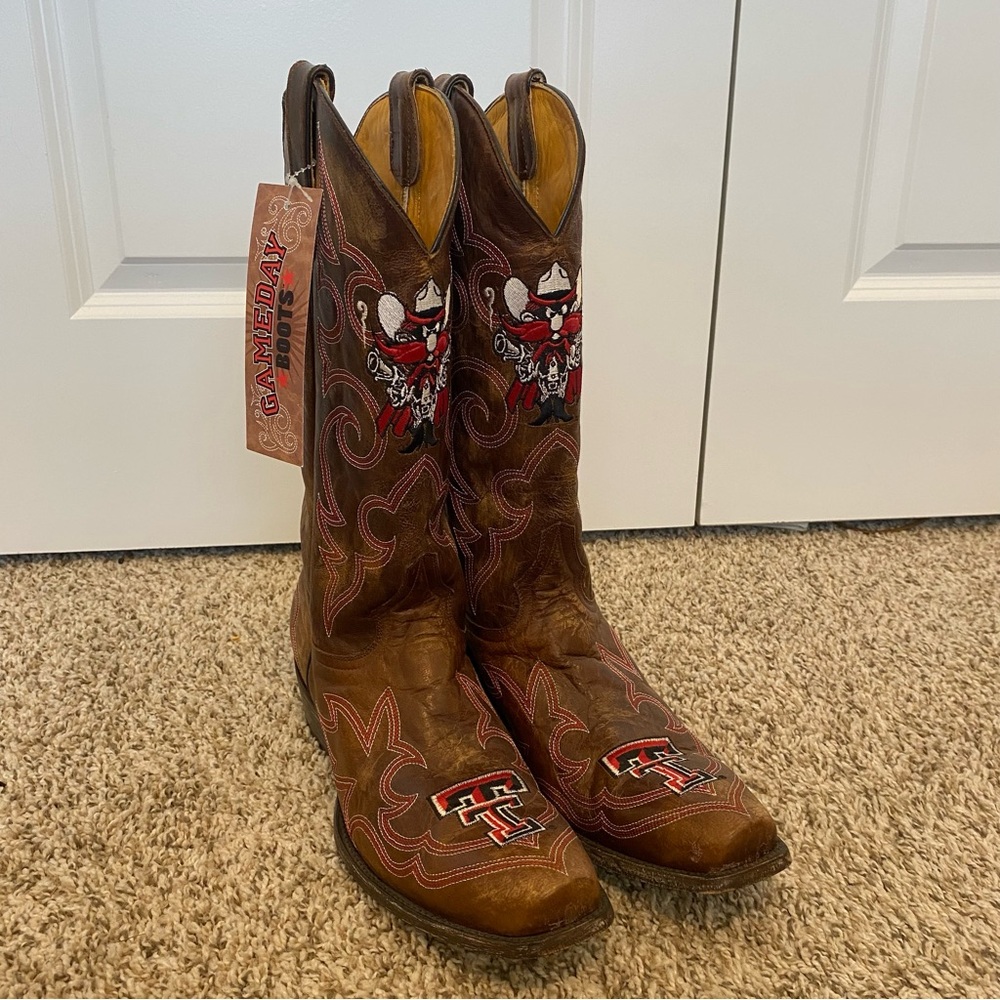 Texas Tech Red Raiders Game Day boots Size 10 D